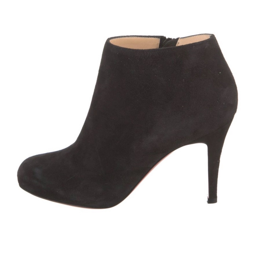 Christian Louboutin Black Suede Ankle Booties - Picture 6 of 7